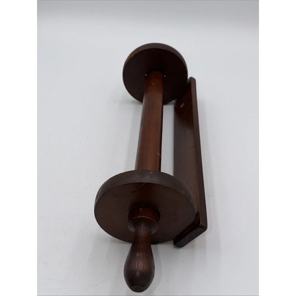 Vintage Wooden Wall Mount Paper Towel Holder Cottage Core Rustic Kitchen Decor